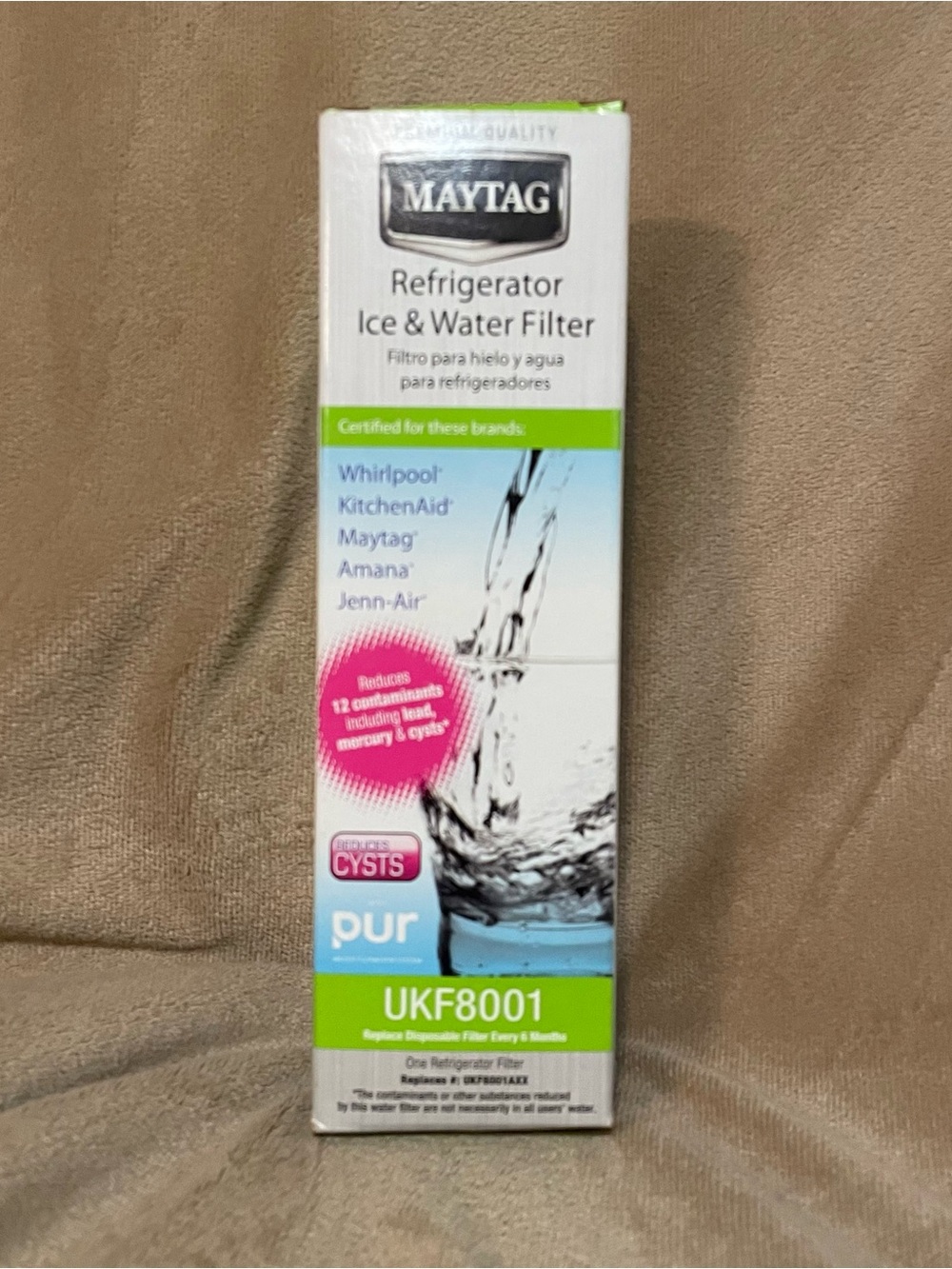 UKF8001 Refrigerator Ice & Water Filter whirlpool, kitchenaid, Maytag, Jenn-air